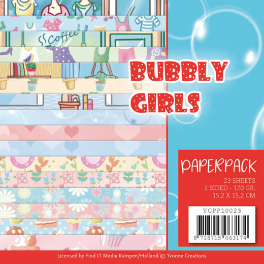 Yvonne Creations Bubbly Girls Paper Pack 6 x 6