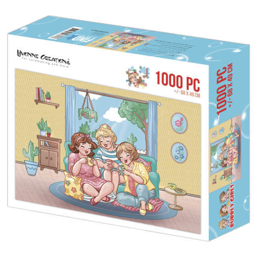 Yvonne Creations Bubbly Girls Puzzle - Tea Time (1000 pieces)