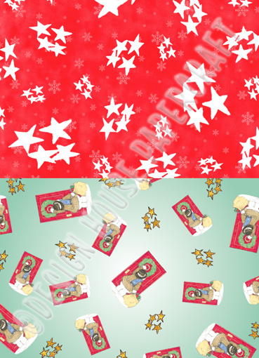 Design House Background Paper - Christmas Wishes 'Knock At The Door'
