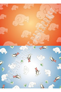 Design House Background Paper - Christmas Wishes 'Snowball Fight'