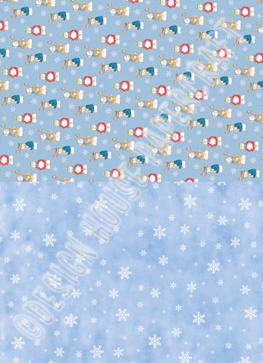 Design House Background Paper - Christmas Wishes 'Singing Snowmen'