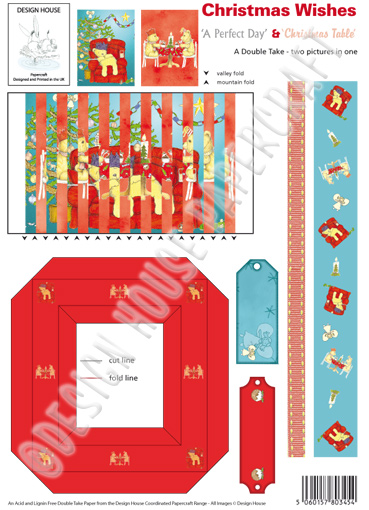 Design House Double Take Papers - Christmas Wishes 'A Perfect Day & Christmas Table'