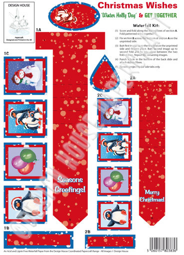 Design House Waterfall Kit - Christmas Wishes 'Winter Holly Day & Get Together'
