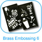 Brass Embossing Stencils - 6