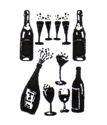 50% OFF Magic Motifs - Champagne Bottle & Glasses