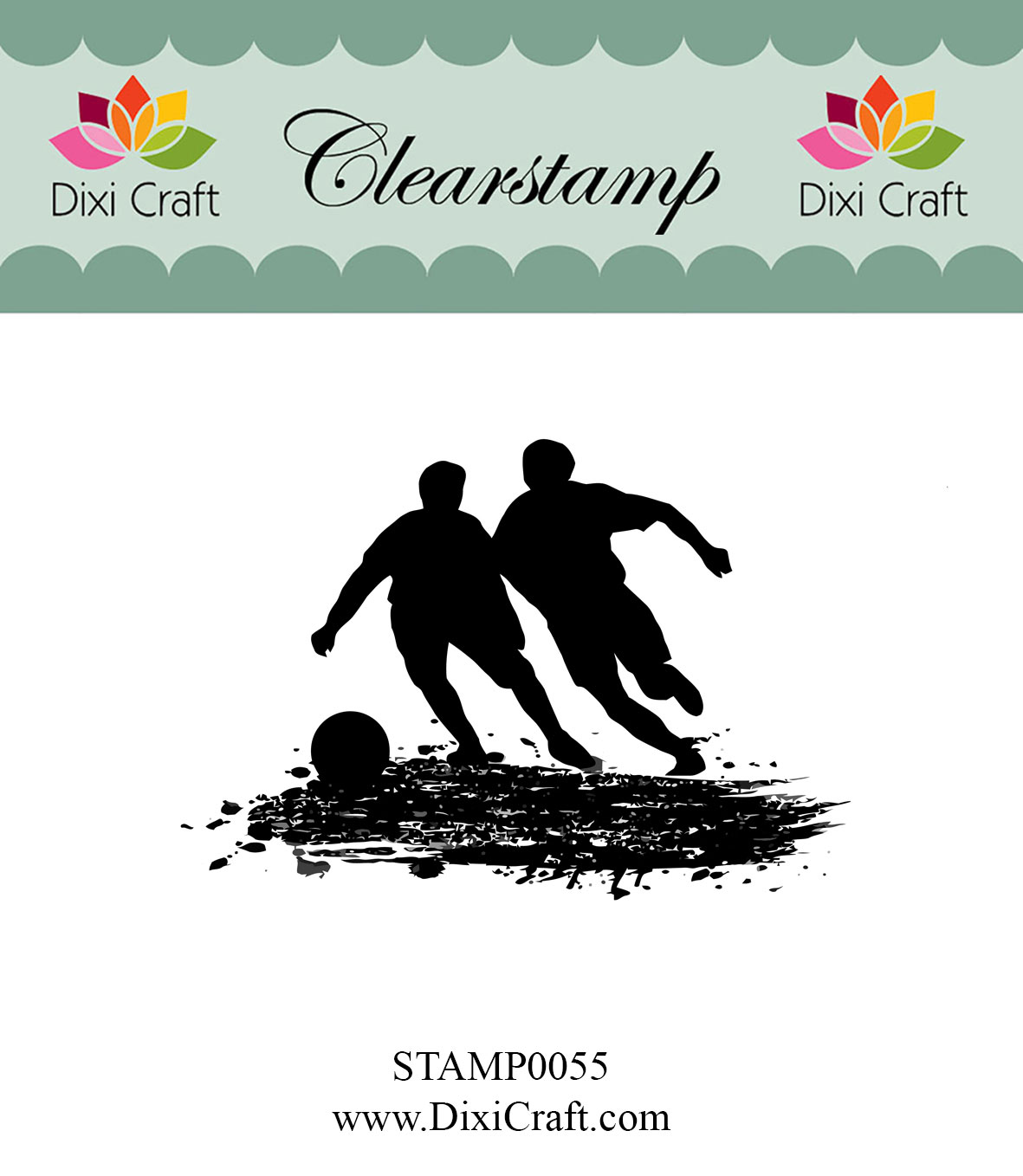 50% OFF Dixi Craft Clearstamp - Boy Playing Football
